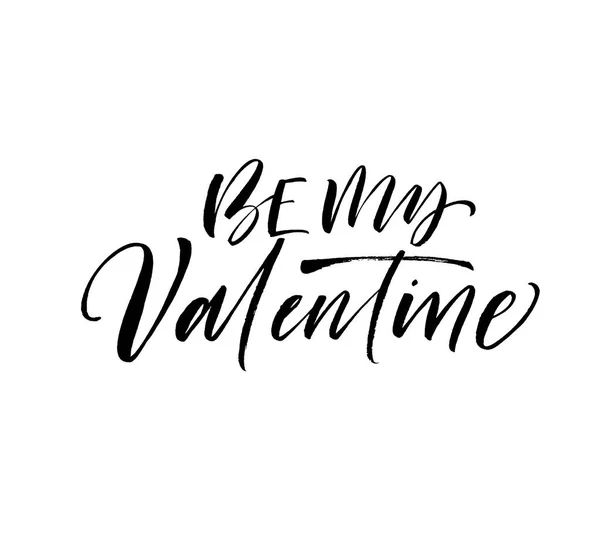 Sé mi frase de San Valentín. Letras de vacaciones vectoriales para feliz día de San Valentín . — Archivo Imágenes Vectoriales