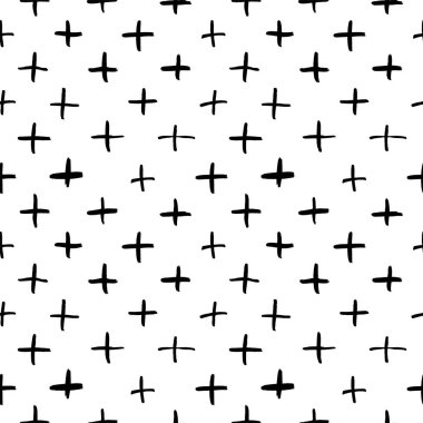 Vektör Dikişsiz çapraz desen. Vektör Doodle elemanları. 