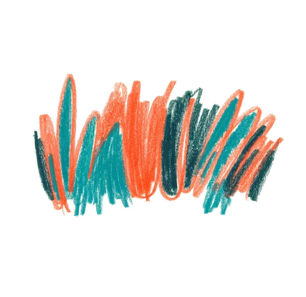 Crayón garabato dibujado a mano vector ilustración — Foto de Stock