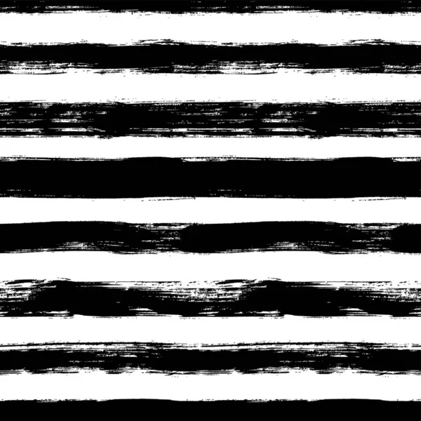 Vector naadloze patroon met Scribbles strepen. Textuur van het inkt penseel. Eenvoudige monochrome achtergrond. — Stockvector