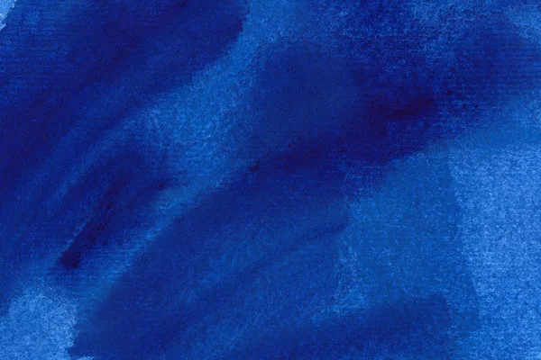 Fond aquarelle coloré lumineux. Peinture ultramarine dessinée à la main. Coups de pinceau Aquarelle . — Photo