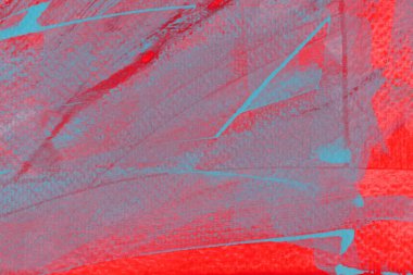 Pembe ve açık mavi el çizilmiş suluboya boyama. Çok renkli mürekkep arka plan.