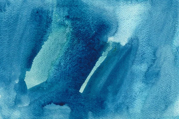 Peinture aquarelle dessinée à la main bleue. Illustration moderne de raster mélange d'outremer et d'indigo . — Photo