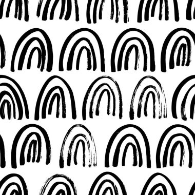 Yarım daire vektörsüz desen. 