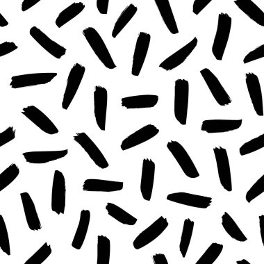 Fırça darbeleri vektörsüz desen. 