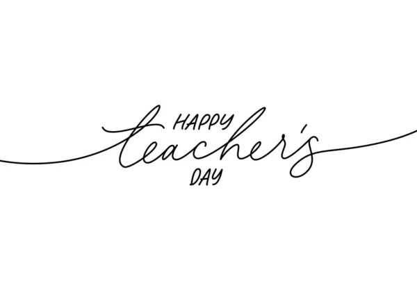 Happy Teachers day greeting card.