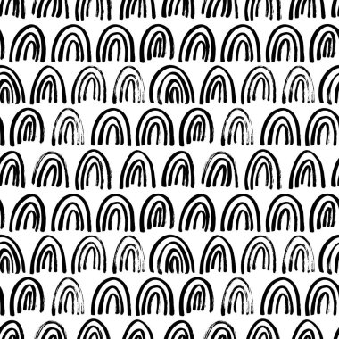 Yarım daire vektörsüz desen. 