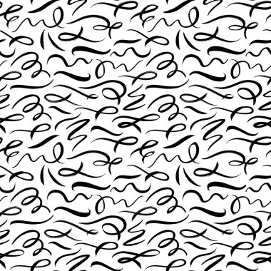 Döndürülmüş fırça darbeleri vektörsüz desen. 