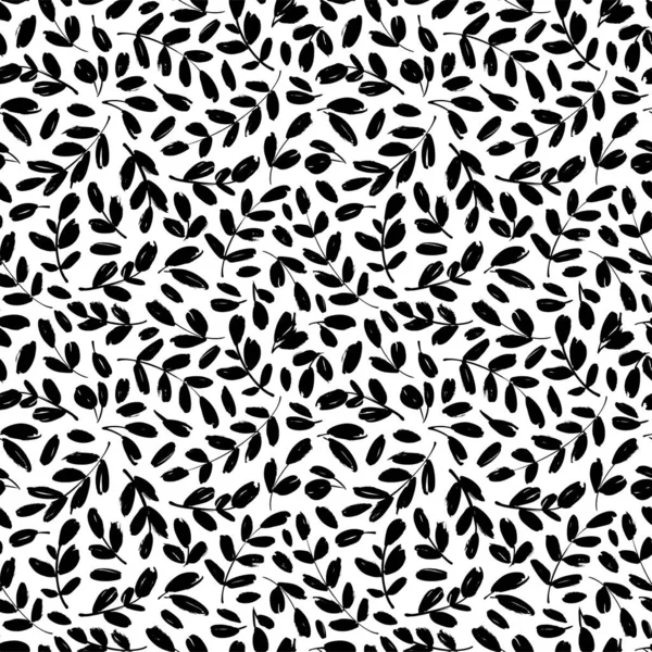 Yapraklar ve dallar vektörsüz desen. 