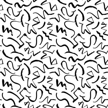 Döndürülmüş fırça darbeleri vektörsüz desen.