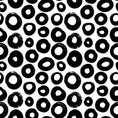 Çember grunge pürüzsüz vektör deseni. 