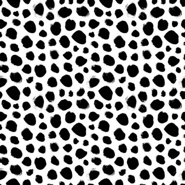 Polka nokta grunge pürüzsüz vektör deseni. 