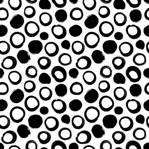 Cercle grunge motif vectoriel sans couture. — Image vectorielle