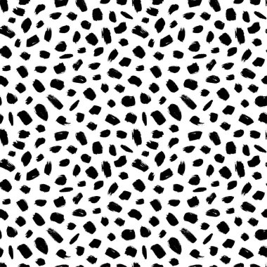 Grunge benekleri elle çizilmiş vektörsüz desen. 