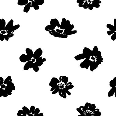 Şakayık, gül desenli kusursuz çiçek vektör deseni