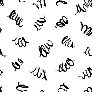 Kıvrımlı dalgalar elle çizilmiş pürüzsüz desen. 