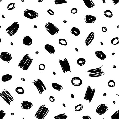 Memphis stilinde geometrik vektör pürüzsüz desen