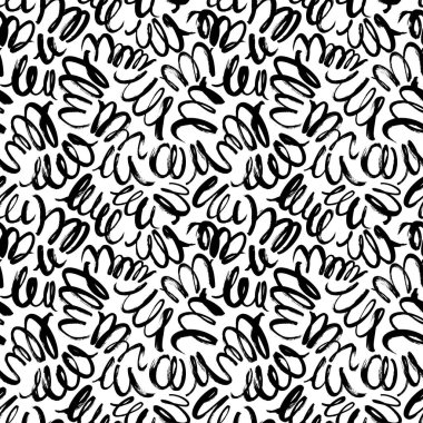 Döndürülmüş fırça darbeleri vektörsüz desen.