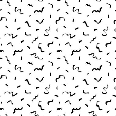 Siyah freehand vektörsüz desen karalar. 