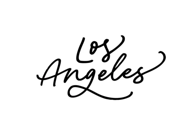 Los Angeles-i tinta ecset vektor felirat. — Stock Vector