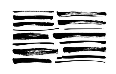 Vektör grungy boya fırça darbeleri koleksiyonu. 