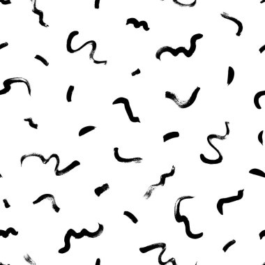 Siyah freehand vektörsüz desen karalar. 