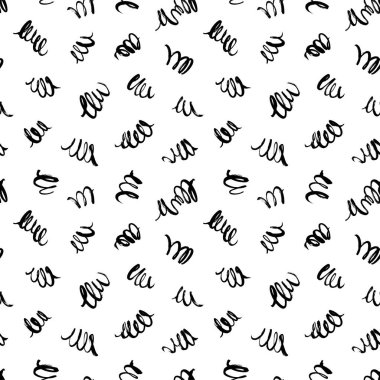 Döndürülmüş fırça darbeleri vektörsüz desen. 