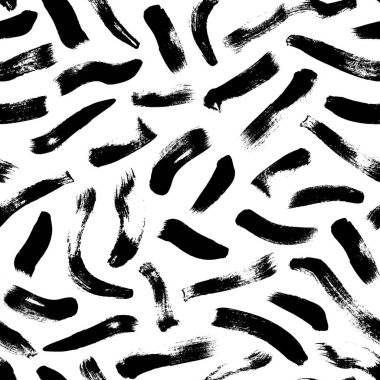 Fırça darbeleri vektörsüz desen. 