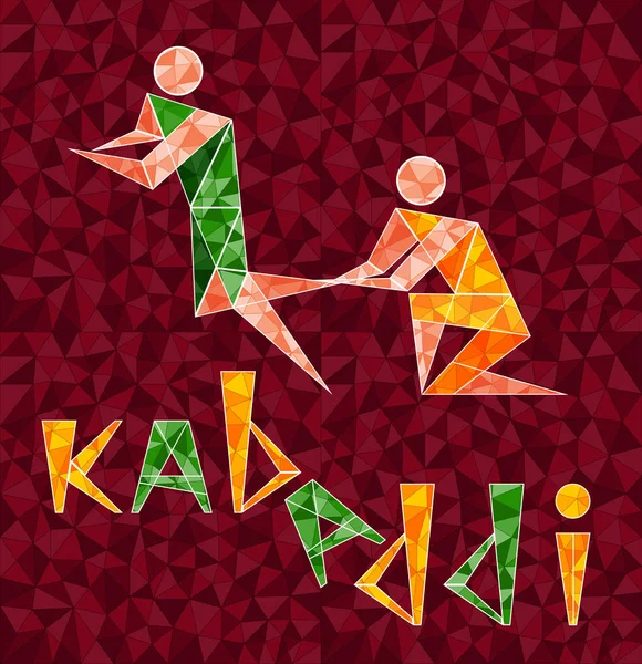 Kabaddi vektör tasarımı
