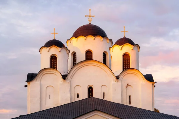 Catedral Veliky Novgorod Construida Siglo Xii Una Las Iglesias Ortodoxas —  Fotos de Stock