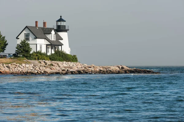 Vyhlídka Přístavu Point Lighthouse Severním Maine Usa — Stock fotografie