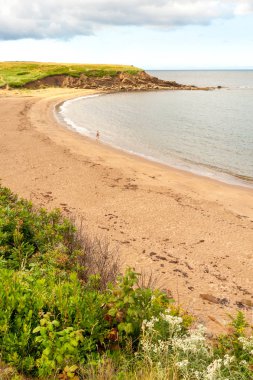 Sandy beach Inverness, Cape Breton, Nova Scotia, Kanada yakın