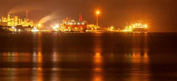 Dartmouth Refinaria Petróleo Instalações Terminais Perto Halifax Nova Escócia Canadá — Fotografia de Stock