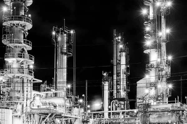 Lights Oil Refinery Halifax Nova Scotia Canada — Stock Photo, Image