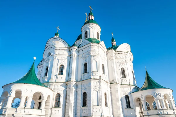 Katedral Fødselskirken Den Hellige Jomfru Ukrainsk Barok Stil Kozelets Chernigov - Stock-foto