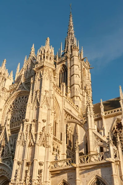 Gothic Notre Dame Cathedral Center Evreux Normandy France — Stock Photo, Image