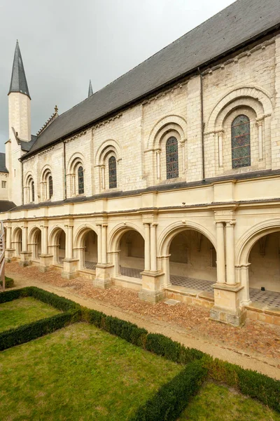 Kloster Kungliga Klostret Fontevraud Begravningsplats För Henrik Eleanor Akvitanien Och — Stockfoto