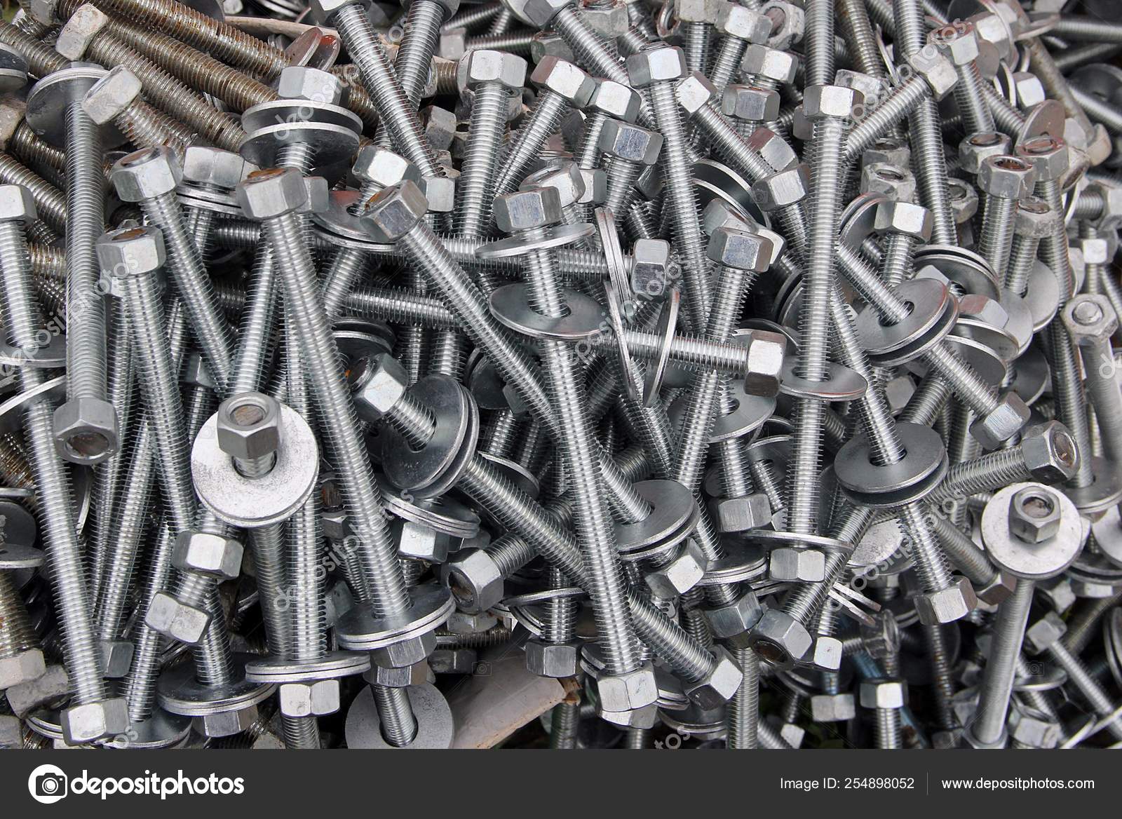Galvanized Bolts Nuts Metalworking Electroplated Coating