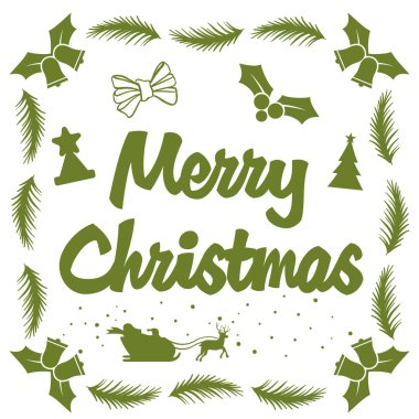 Mutlu Noeller. Noel hat. Modern fırça yazı el yazısı. Elle çizilmiş tasarım öğeleri. kar taneleri, kardan adam, Noel Baba, şeker, tatlı şeker, tanımlama bilgileri etiket kümesi tırnaklarla. Vektör. Xmas için Vintage tipografi tasarım