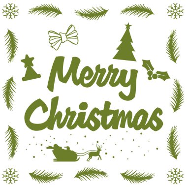 Mutlu Noeller. Noel hat. Modern fırça yazı el yazısı. Elle çizilmiş tasarım öğeleri. kar taneleri, kardan adam, Noel Baba, şeker, tatlı şeker, tanımlama bilgileri etiket kümesi tırnaklarla. Vektör. Xmas için Vintage tipografi tasarım