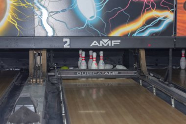 Bovling, Surgut, Rusya Federasyonu - 08 Mart 2019