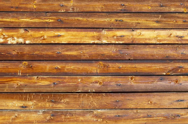 Wooden Brown Horizontal Boards Abstract Background Front View — Stock Photo, Image