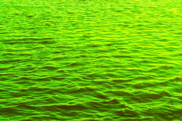 Acqua Con Ombra Onde Verde Sfondo Strutturato — Foto Stock