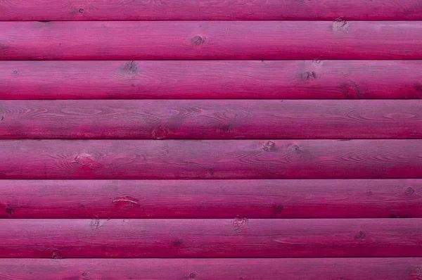 Pink Horizontal Boards Textured Background Front View — Stock Photo, Image