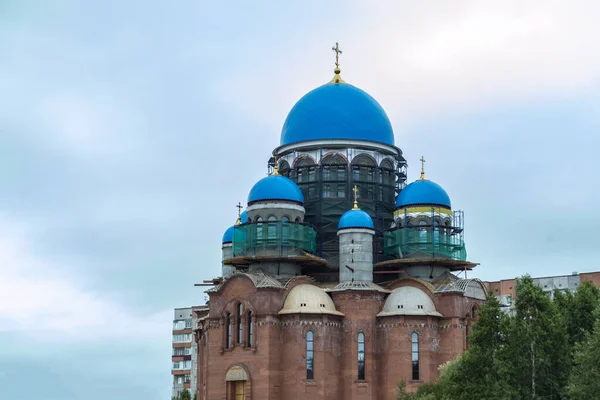 Православна Церква Передній Вид Усуньте Будинок Сургут Росія Червня 2020 — стокове фото