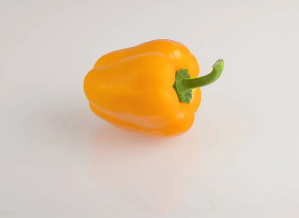 Yellow Pepper White Background — Stock Photo, Image