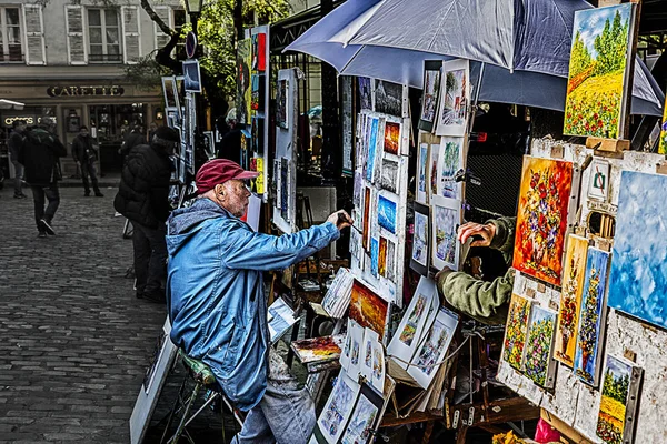 Quartier Montmartre Paris Fransa 