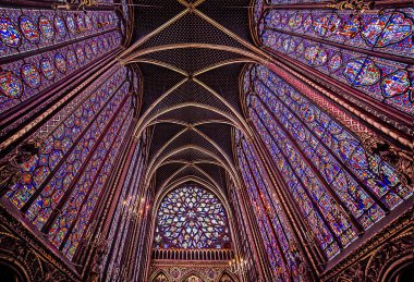 Sainte Chapelle Kilisesi manastırı Paris Fransa