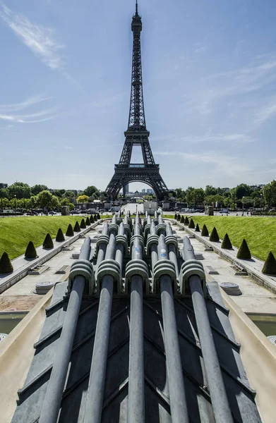 Tour Eiffel Paris Frankrike Våren — Stockfoto