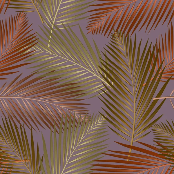 Motif Sans Couture Avec Des Feuilles Tropicales Palmiers Monstères Feuilles — Image vectorielle